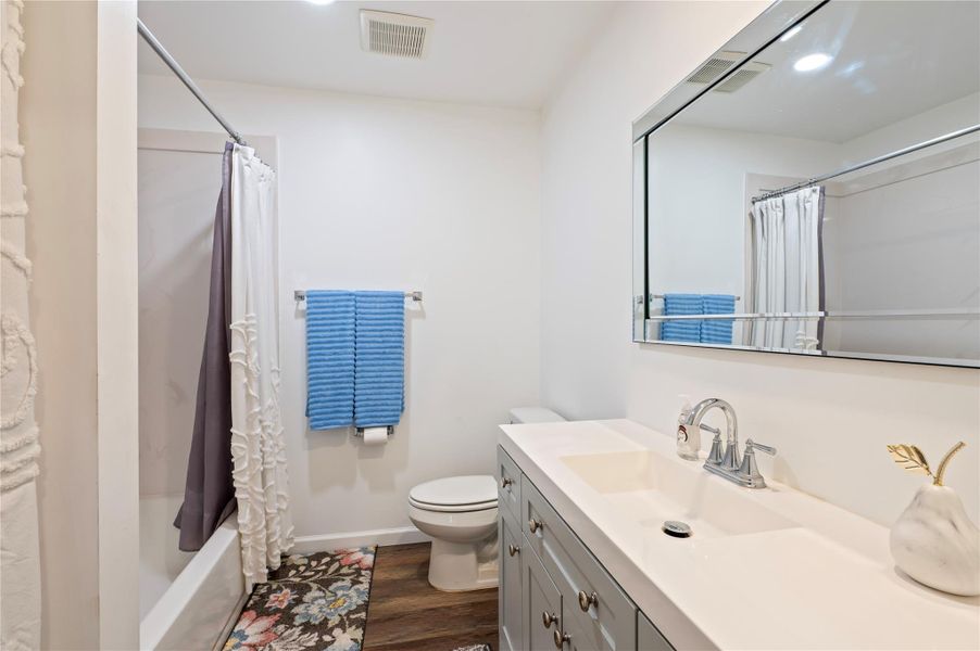 Full bath in guest house Full bath in guest house