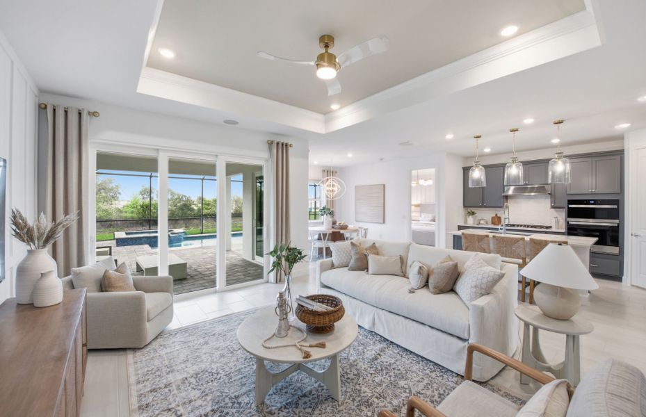 Representative furnished interior of a home built from the Crestmere by Pulte Homes in Reagan Landing, Bradenton (Image 15). Representative furnished interior of a home built from the Crestmere by Pulte Homes in Reagan Landing, Bradenton (Image 15).