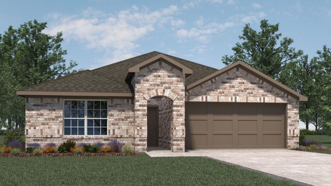 Representative exterior photo of a completed home built from the Burnet by D.R. Horton in Emberly, Beasley, TX (Image 4).