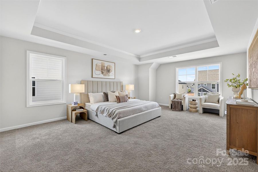 Furnished interior view inside a new home in Falls Cove, Troutman (Image 22).
