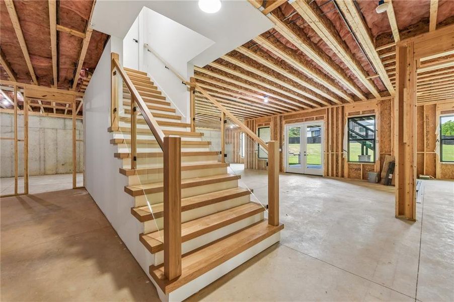 In-progress construction of a new home in , Buford, GA (Image 68).
