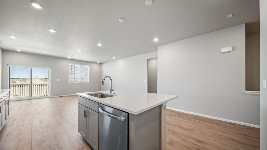 Furnished interior view inside a new home in Reunion, Commerce City (Image 9). Furnished interior view inside a new home in Reunion, Commerce City (Image 9).