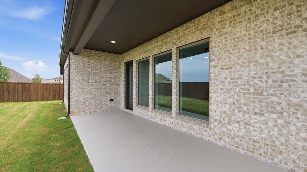Exterior details and patio area of a home in Devonshire, Forney (Image 3). Exterior details and patio area of a home in Devonshire, Forney (Image 3).