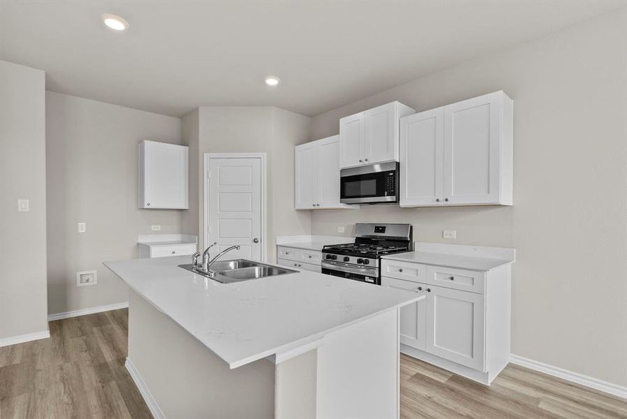 Furnished interior view inside a new home in Highlands at Chapel Creek, Fort Worth (Image 6).