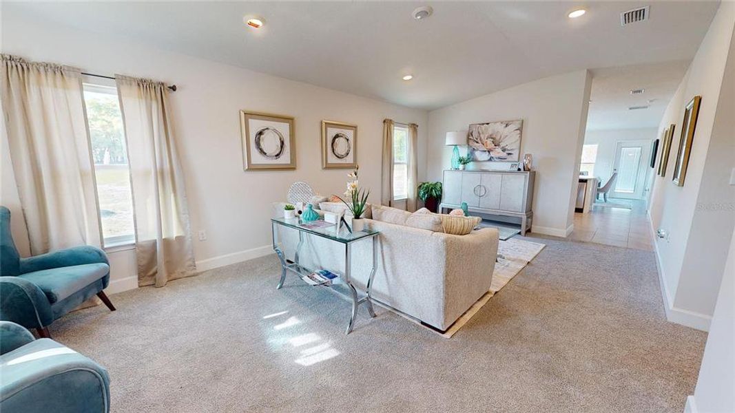 Furnished interior view inside a new home in Rolling Hills, Bell (Image 23).
