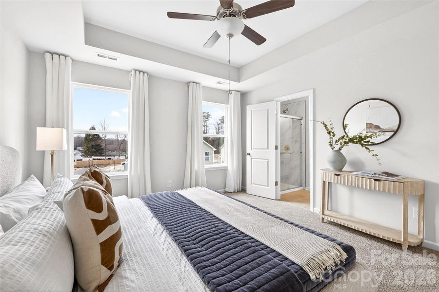 Furnished interior view inside a new home in , Charlotte (Image 13). Furnished interior view inside a new home in , Charlotte (Image 13).