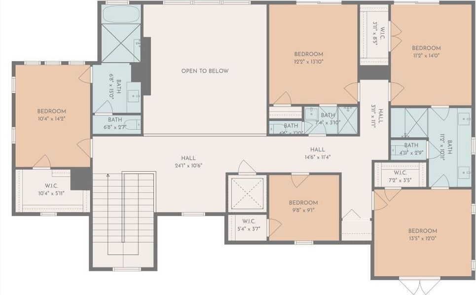 2D floor plan layout of this home in , Galveston, TX (Image 7).