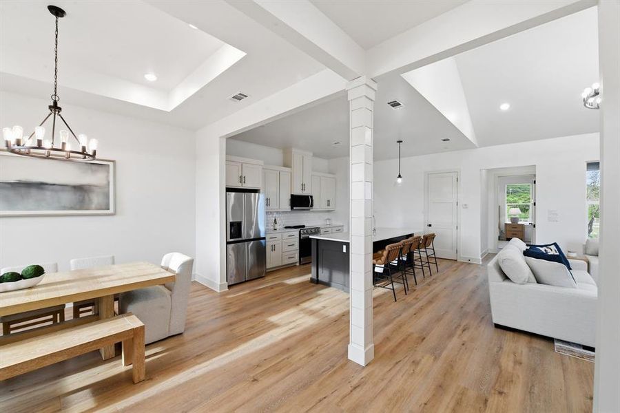 Furnished interior view inside a new home in , Graford (Image 5).