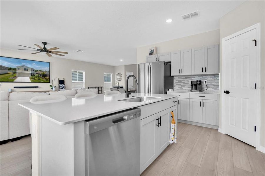 Furnished interior view inside a new home in Crosswind Point, Parrish (Image 3).