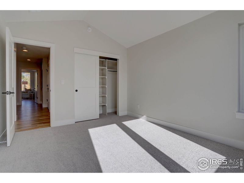 3rd bedroom and all have generous closets with built-in shelving