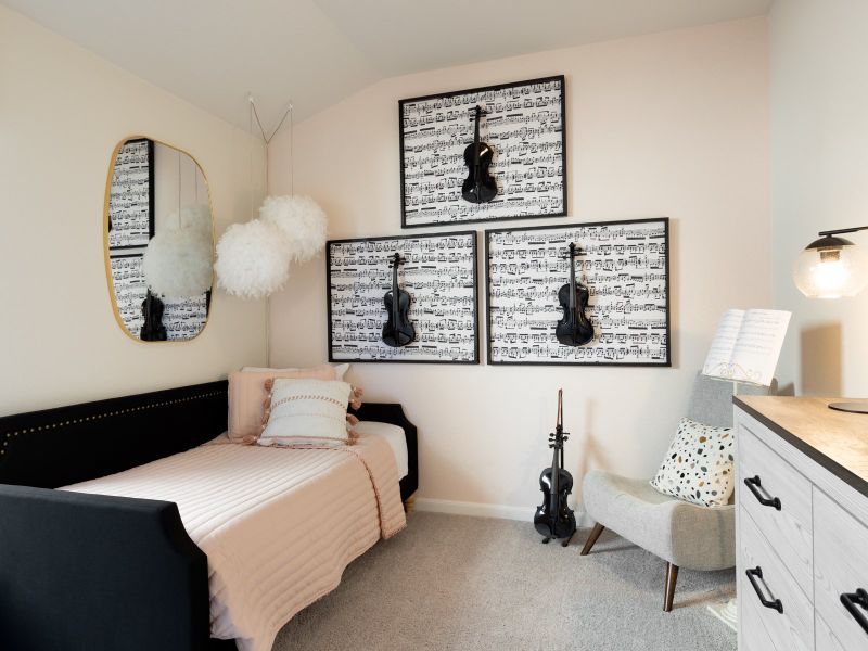 Furnished interior view inside a new home in Estancia Ranch - Premier Series, San Antonio (Image 8).