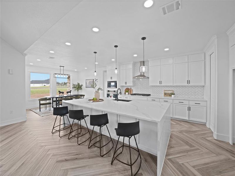 Furnished interior view inside a new home in , Weatherford (Image 13).