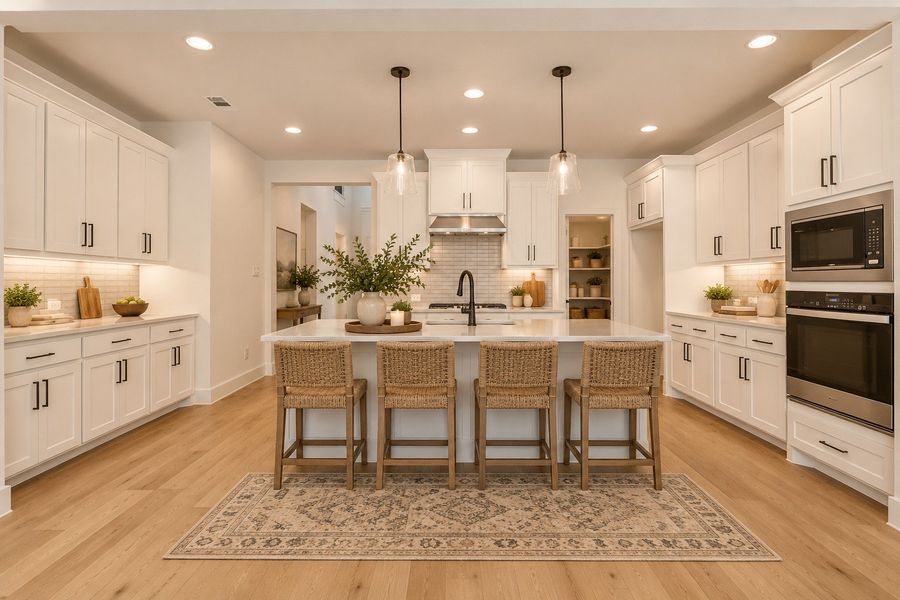 Virtually staged photo - Kitchen