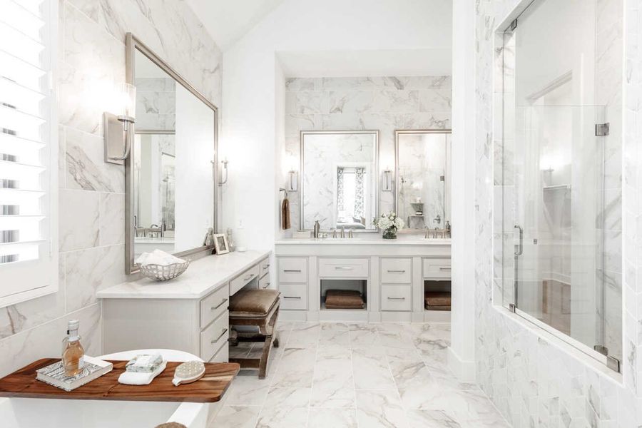 Representative Primary Bathroom - some options shown