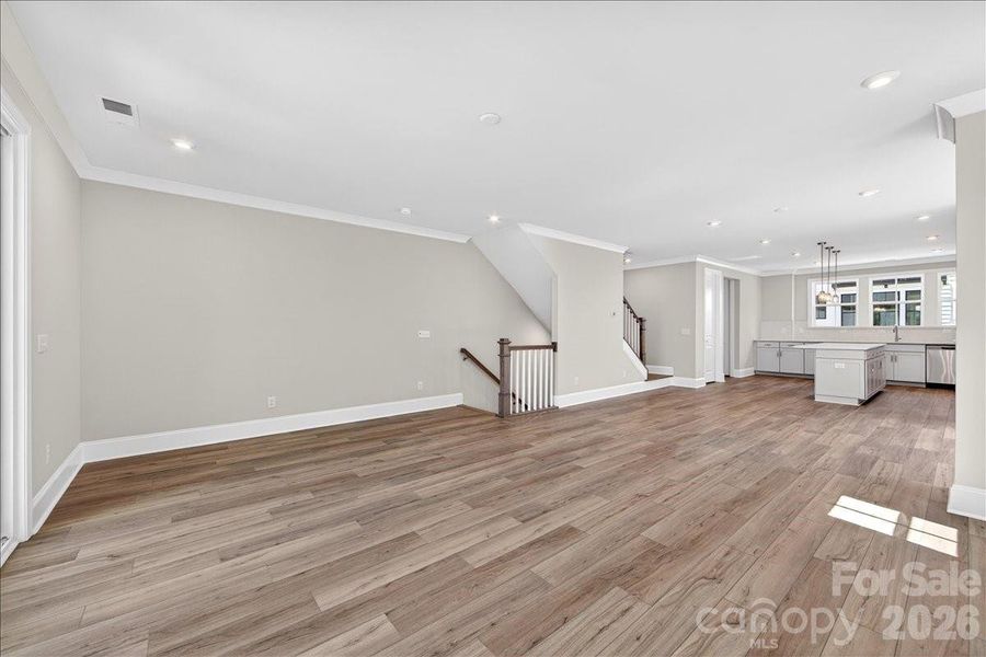 Open concept living Open concept living