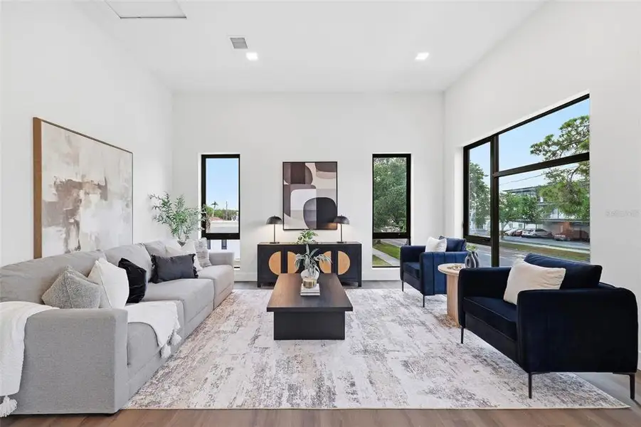 Furnished interior view inside a new home in , St. Petersburg (Image 5).