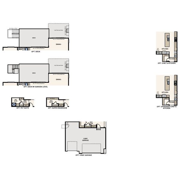 2D floor plan layout for the The Montclair by Century Communities in Trails at Smoky Hill | The Preserve, Parker, CO (Image 4).