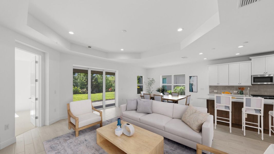 Furnished interior view inside a new home in Verandah, Fort Myers (Image 7).