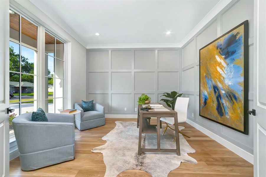 Furnished interior view inside a new home in , Dallas (Image 19).