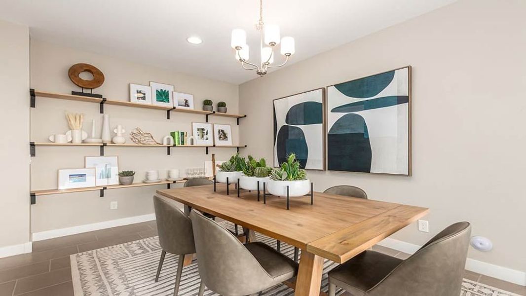 Representative furnished interior of a home built from the Redwood by Taylor Morrison in Paradisi, Surprise (Image 7).