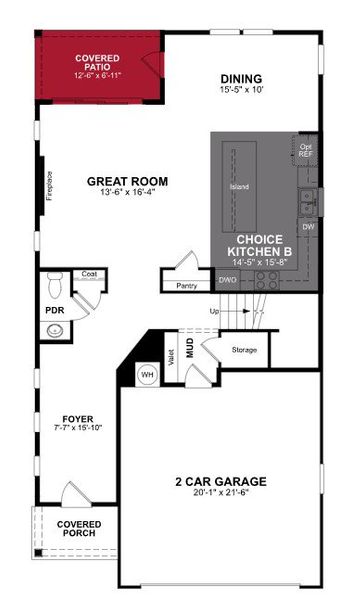 2D floor plan layout of this home in Poppy at GreenHouse, Marietta, GA (Image 2). 2D floor plan layout of this home in Poppy at GreenHouse, Marietta, GA (Image 2).