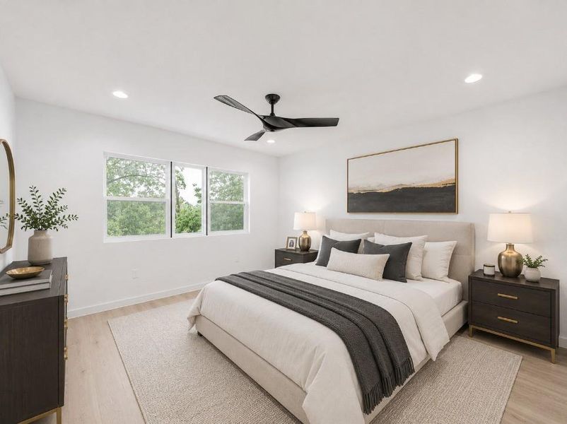 Furnished interior view inside a new home in , Dallas (Image 6).