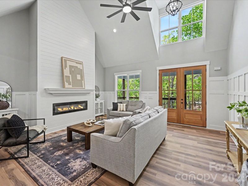 Furnished interior view inside a new home in , York (Image 6). Furnished interior view inside a new home in , York (Image 6).