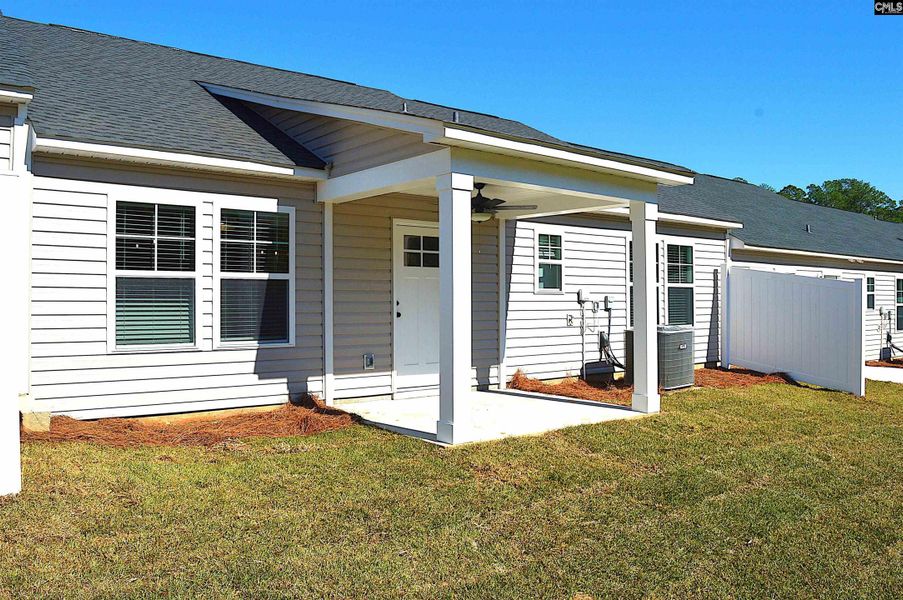 Exterior details and patio area of a home in Piney Woods Bluff, Columbia (Image 15).