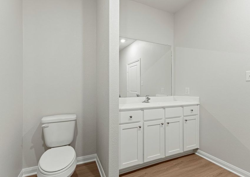 Spacious master bathroom