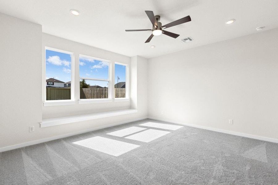 Spacious, unfurnished interior of a new home in Santa Rita Ranch, Liberty Hill (Image 22). Spacious, unfurnished interior of a new home in Santa Rita Ranch, Liberty Hill (Image 22).