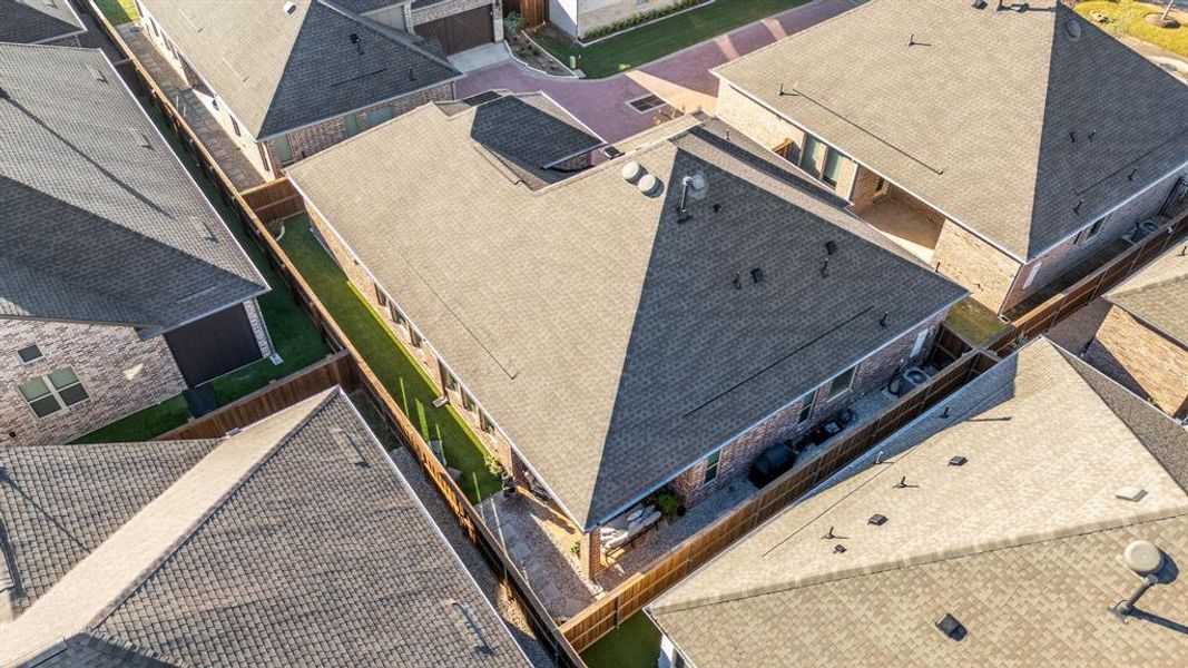 Aerial view of residential area Aerial view of residential area