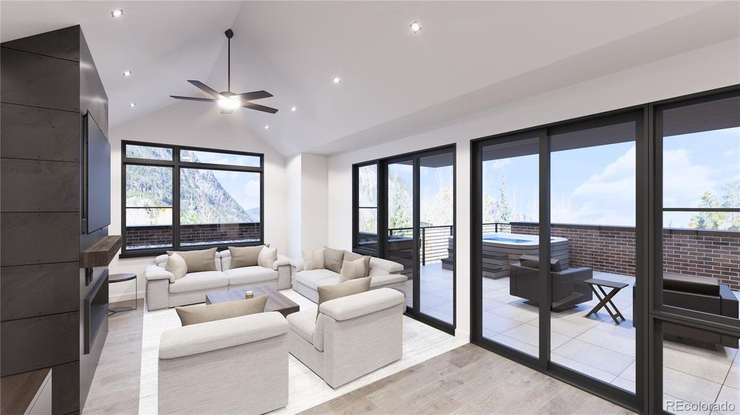 Rendering only. Actual finishes are selected by the buyer and layout varies throughout the residences.