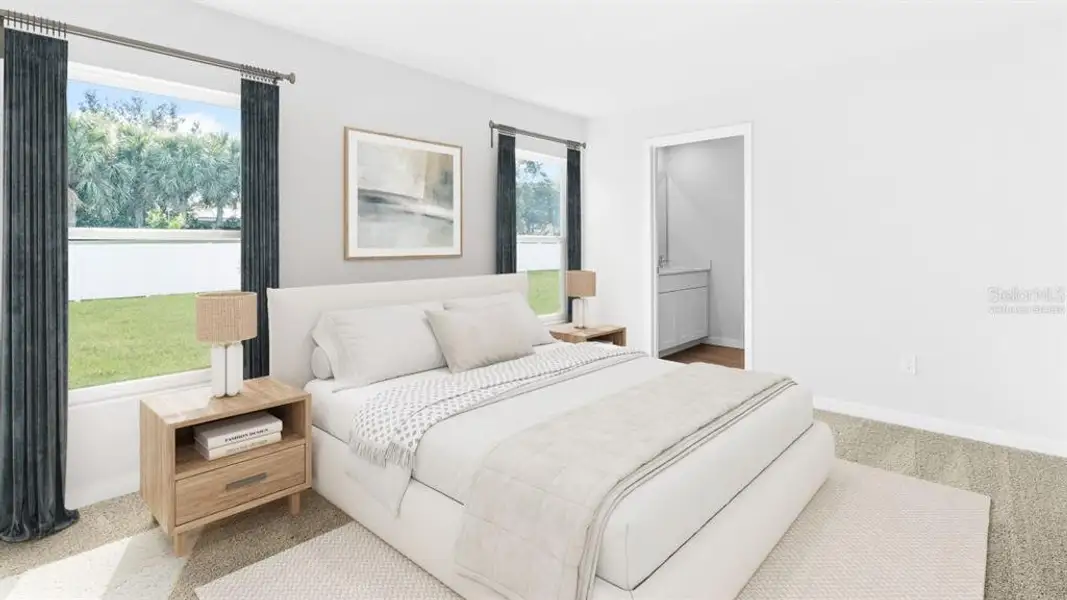 Furnished interior view inside a new home in Central Parc, North Port (Image 3).