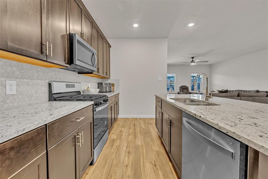 Furnished interior view inside a new home in Briarwood Hills - Highland Series, Forney (Image 19). Furnished interior view inside a new home in Briarwood Hills - Highland Series, Forney (Image 19).