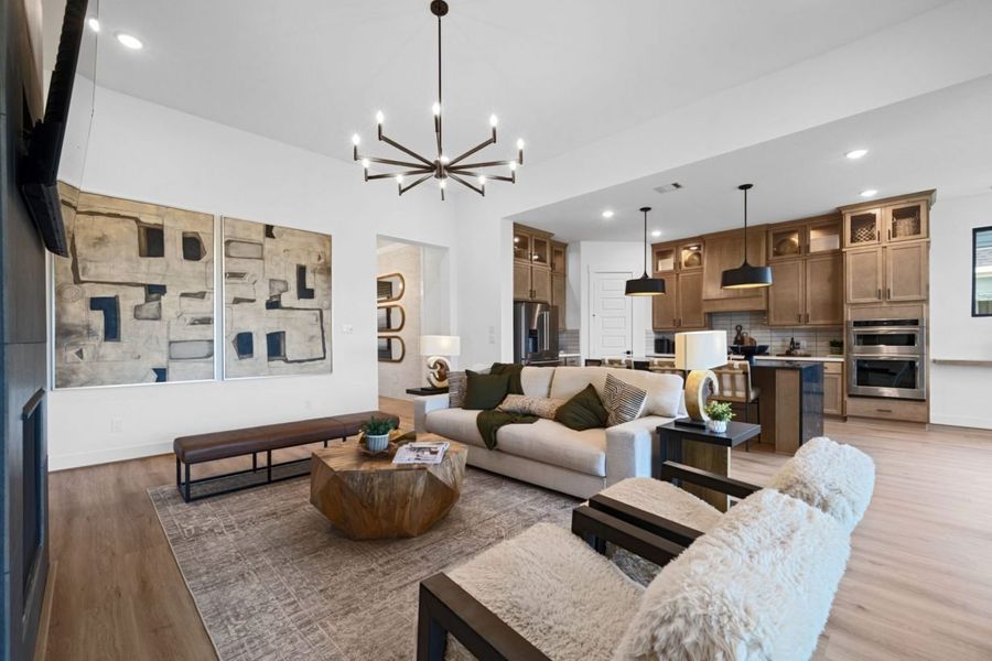 Representative furnished interior of a home built from the Riverwalk Katy Lakes 60s by Brohn Homes in Katy Lakes, Katy (Image 6).