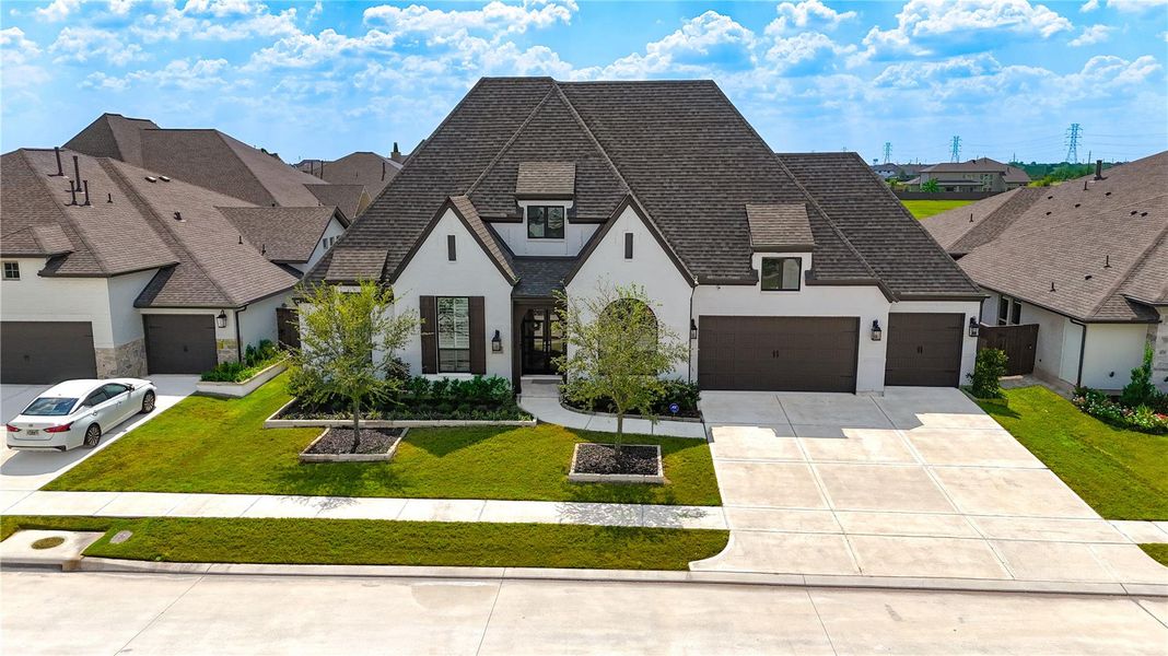 Aerial Perspective of the Beautiful Front Elevation