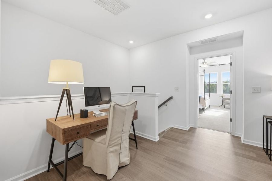 Furnished interior view inside a new home in Terraces at the Exchange, Indian Land (Image 17).