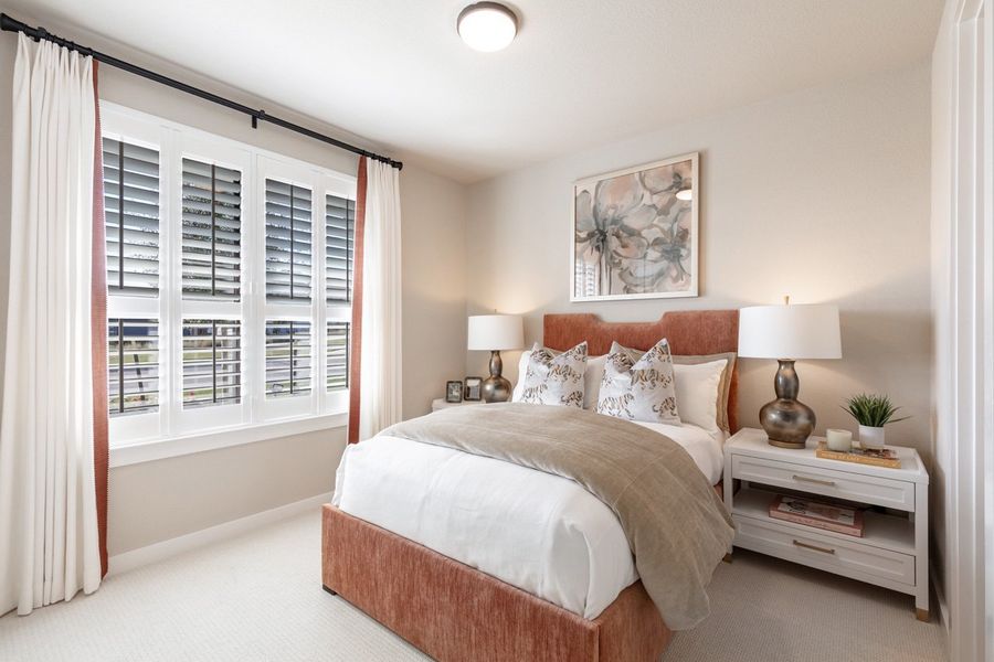 Representative Secondary Bedroom - some options shown Representative Secondary Bedroom - some options shown
