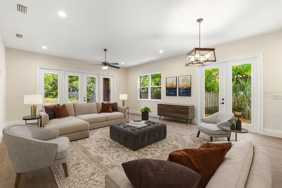 Furnished interior view inside a new home in , Dunedin (Image 7).