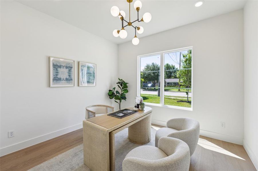 Furnished interior view inside a new home in , Dallas (Image 30). Furnished interior view inside a new home in , Dallas (Image 30).