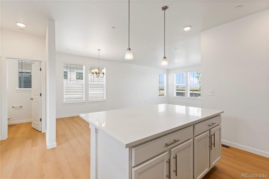 8.Open kitchen layout overlooking the main living area