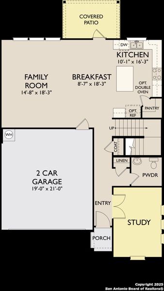 2D floor plan layout of this home in Enclave at Hennersby Hollow 50's, San Antonio, TX (Image 4). 2D floor plan layout of this home in Enclave at Hennersby Hollow 50's, San Antonio, TX (Image 4).