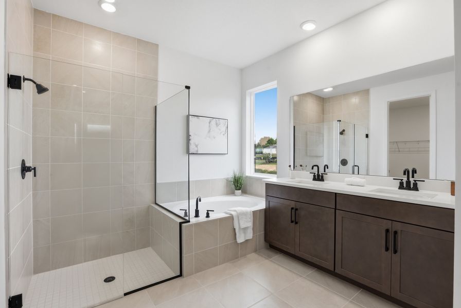 Furnished interior view inside a new home in Vintner Reserve, Clermont (Image 10). Furnished interior view inside a new home in Vintner Reserve, Clermont (Image 10).