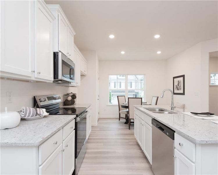 Furnished interior view inside a new home in Old Salem Crossing, Conyers (Image 5).