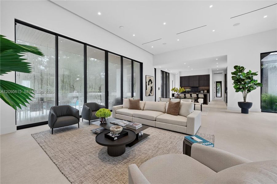 Furnished interior view inside a new home in , Miami (Image 14).