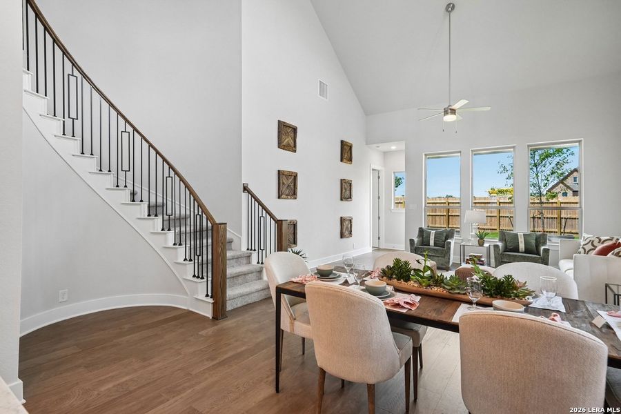 Furnished interior view inside a new home in Prominence, San Antonio (Image 7). Furnished interior view inside a new home in Prominence, San Antonio (Image 7).