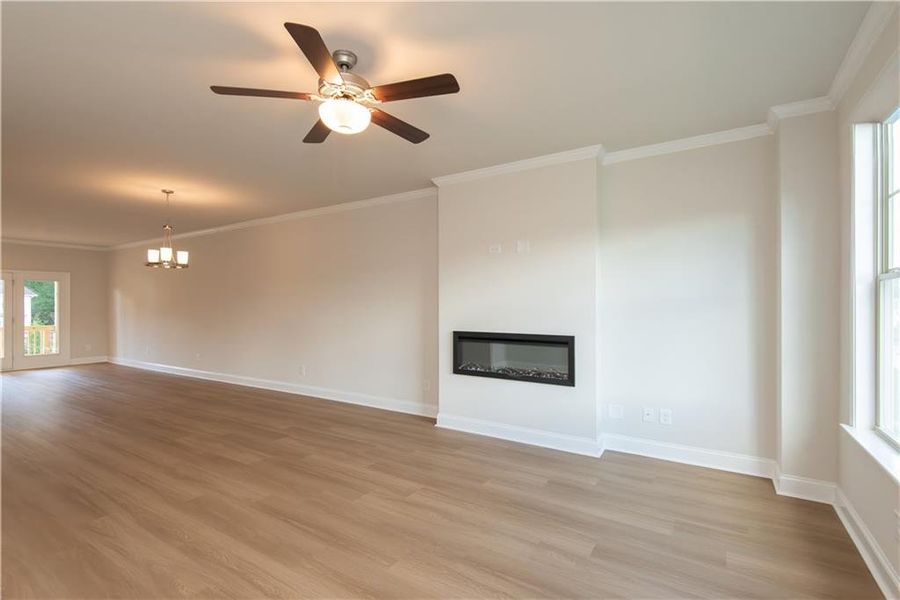 Spacious, unfurnished interior of a new home in Towns at Enclave, Lawrenceville (Image 7). Spacious, unfurnished interior of a new home in Towns at Enclave, Lawrenceville (Image 7).