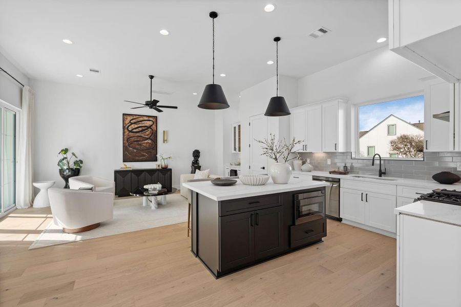 Furnished interior view inside a new home in , Houston (Image 8). Furnished interior view inside a new home in , Houston (Image 8).