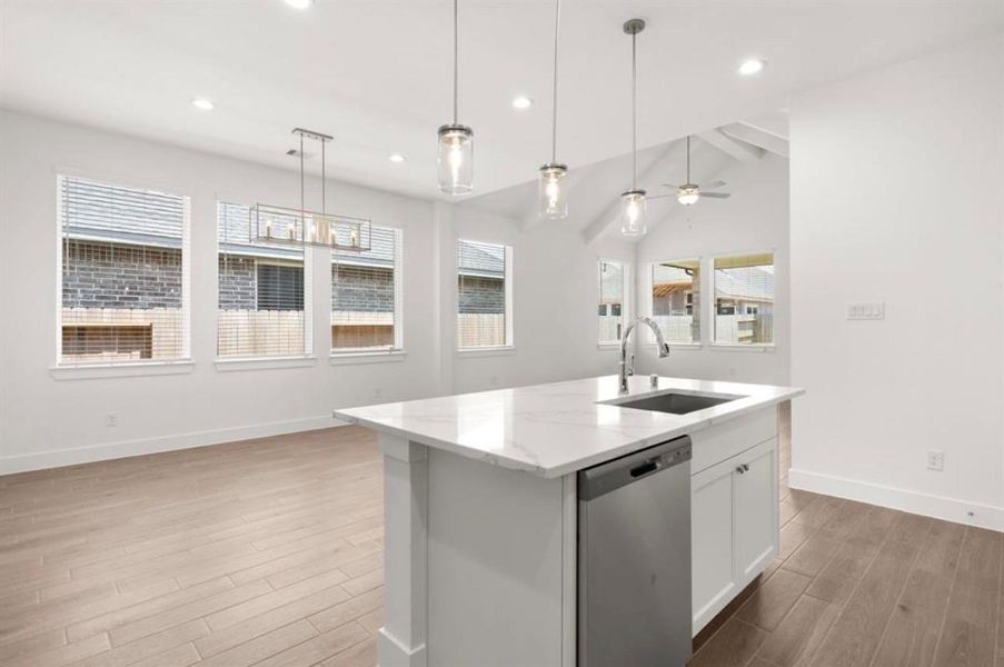Furnished interior view inside a new home in Sunterra, Katy (Image 6).
