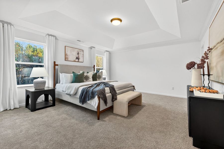 Furnished interior view inside a new home in Edgewater - Lakeview Point, Lancaster (Image 14). Furnished interior view inside a new home in Edgewater - Lakeview Point, Lancaster (Image 14).